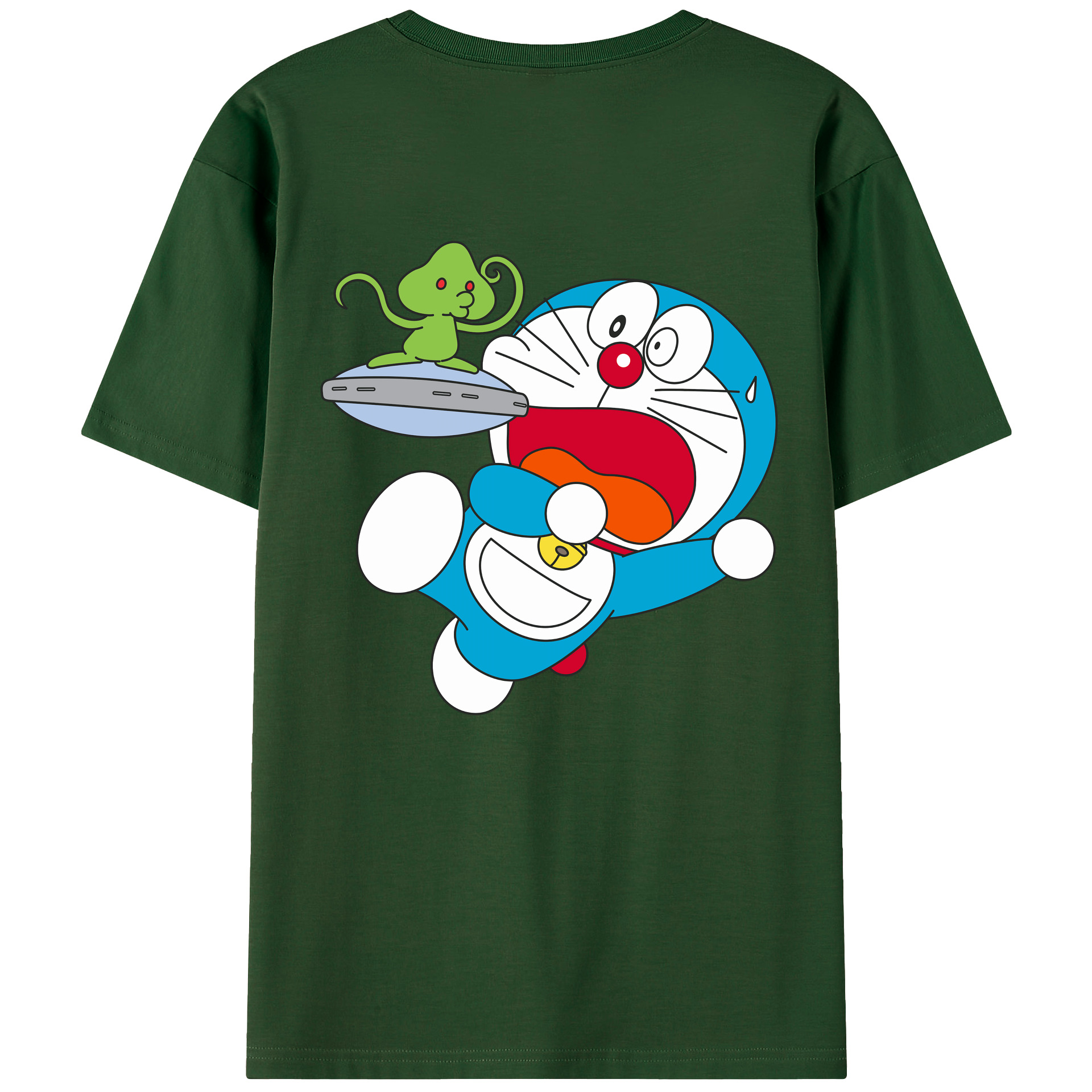 （画像用） ドラえもん Doraemon 綿100％半袖Tシャツ（背面プリント）